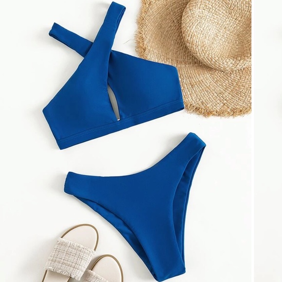 SHEIN Other - Cross Halter High Cut Bikini Swimsuit